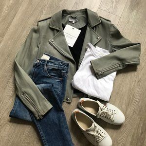 IRO Ashville Leather Jacket Size 40